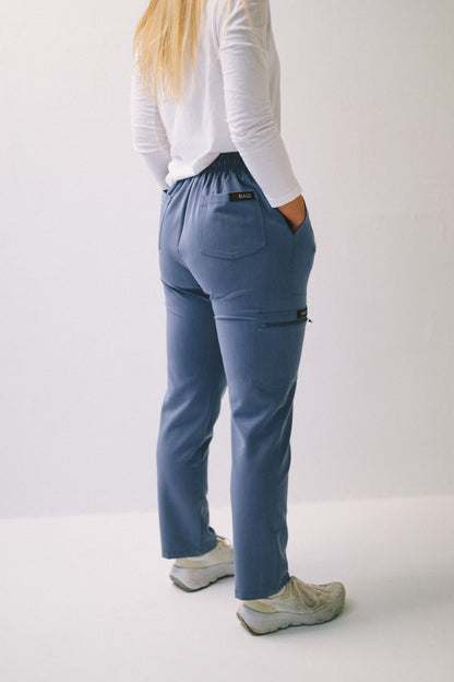 Women's BASICS. Slim Fit Five-Pocket Scrub Trouser